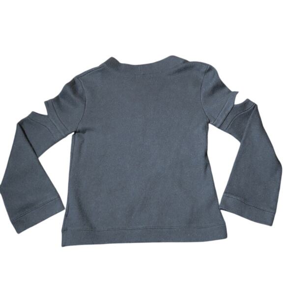 Feel the Piece Terre Jacobs XS/S USA Cold Shoulder Sweater Top Asymmetrical Neck - Picture 12 of 12